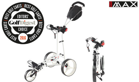 BIG MAX Autofold FF, Golf Digest Award 2016, best push trolley